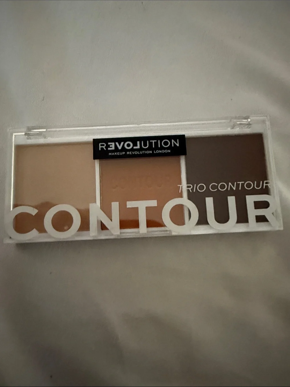 Revolution Contour Trio Palette – Cream, Warm Beige & Deep Brown
